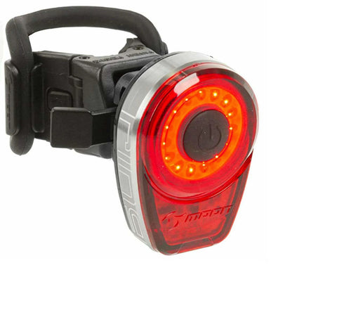 Moon Ring COB LED Bicycle Rear Light - 25 lumens - USB Rechargeable