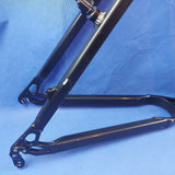 Black Retro Aluminium 7005 MTB Bicycle Frame for 26" Wheels