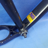 Black Retro Aluminium 7005 MTB Bicycle Frame for 26" Wheels