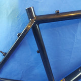Black Retro Aluminium 7005 MTB Bicycle Frame for 26" Wheels