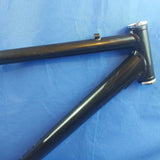 Black Retro Aluminium 7005 MTB Bicycle Frame for 26" Wheels