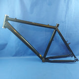 Black Retro Aluminium 7005 MTB Bicycle Frame for 26" Wheels