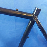 Black Retro Aluminium 7005 MTB Bicycle Frame for 26" Wheels