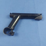 Black Steel Handlebar Quill Bicycle Stem 25.4 mm, 25.8 mm