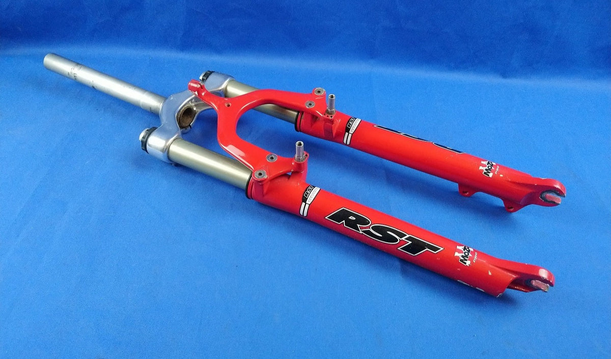 RST Mozo Pro Front Retro Suspension Forks for 26 Wheels Red PioraBikes