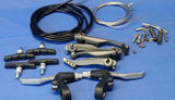 Tektro/LeeChi Bicycle Brake Set V-Brake  Front and Rear Black