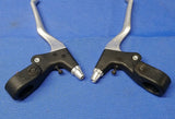 LeeChi TX115 Bicycle V-Brake Set Front and Rear Silver & Black
