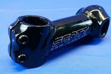 Scott Black Alloy Bicycle Handlebar Stem 100 mm, 25.4 mm