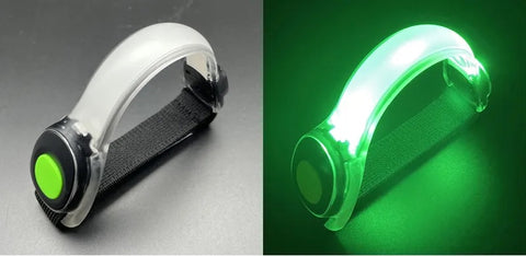 Reflective Safety Belt Arm Strap Night Cycling Running LED Armband Bicycle Light