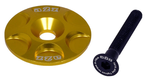 a2z Bicycle Alloy Top Cap with Star Nut Gold