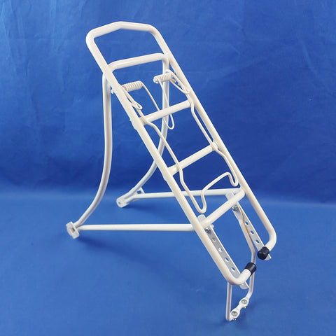 Bicycle Alloy Rear Pannier Rack White for 26" Wheel