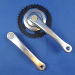 Compact Sparta Vintage Bicycle Crankset 170mm Silver