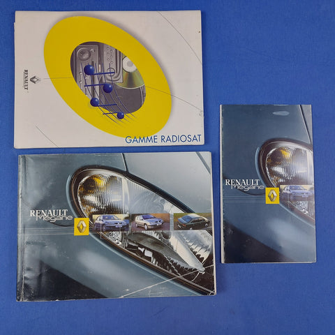 98-02 Renault Megane Owners Handbook and Radiosat June 2001