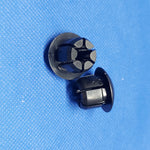 Pair Bicycle Handlebar End Caps Plugs Black 18mm x 19.5mm