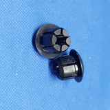 Pair Bicycle Handlebar End Caps Plugs Black 18mm x 19.5mm