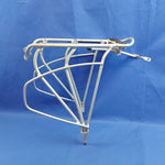 Bicycle Alloy Rear Pannier Rack Silver for 28" /700C