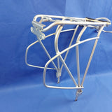 Bicycle Alloy Rear Pannier Rack Silver for 28" /700C