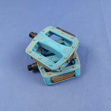 FPD Nw-421 Platform Blue Bike MTB BMX Pedals 9/16"