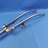 Vintage Gazelle Bicycle Front Rigid Forks for 700C Wheels Blue Threaded