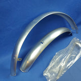 Bicycle Mudguard Set Plastic Silver for 24" Wheels