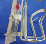 Elite Vintage Style Bicycle Double Bottle Cage Handlebar Holder Silver