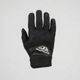 Fly F-16 Kids' Full-Finger Cycling Gloves – Black, YS-1