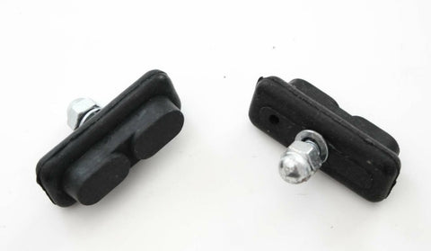 Bicycle Rim Brake Blocks Pads BMX Threaded One Pair