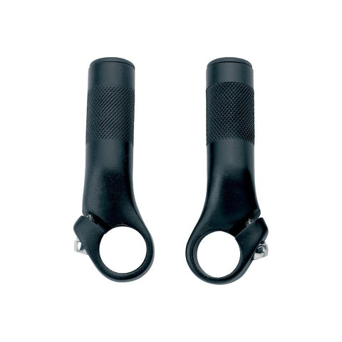 System EX Forged Bicycle Bullhorn Bar Ends Black Straight Extension