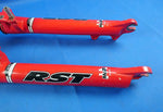 RST Mozo Pro Front Retro Suspension Forks for 26" Wheels Red