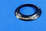 Bicycle Headset Dust Top Cover 1-1/8" Black Alloy