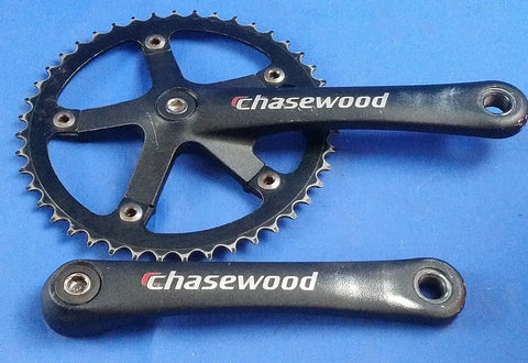 Chansewood Bicycle Aluminium Crankset 175mm 44T Black
