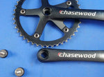 Chansewood Bicycle Aluminium Crankset 175mm 44T Black