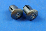 Bicycle Bar End Plugs Grey Screw Extending Lock