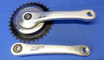 Compact Sparta Vintage Bicycle Crankset 170mm Silver