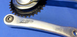 Compact Sparta Vintage Bicycle Crankset 170mm Silver