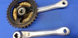 Compact Sparta Vintage Bicycle Crankset 170mm Silver