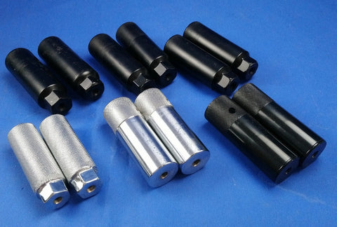 Black or Silver BMX Bicycle Stunt Pegs 9mm Threaded