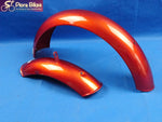 Bicycle Traditional Mudguard Set Steel Red for 12.5 inch Wheels