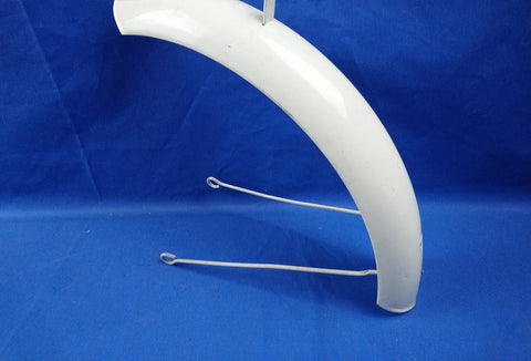 Vitage Bicycle Front Mudguard for 18 inch Wheels White