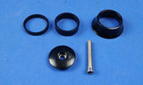 Black Bicycle Top Cap, Cover, 2 x  Spacers 5/10 mm