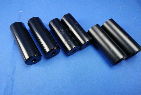 Black BMX Bicycle Stunt Pegs 3/8" Threadless