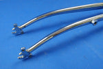 Vintage Tange Mangaloy Bicycle Front Rigid Forks for 27 inch Wheels Silver Threaded