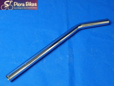 Old School Layback Steel Chrome Bicycle Seatpost BMX 390 mm x 22.2 mm