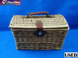 Wicker Basket with Handle and Lid