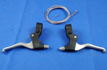 Bicycle V-Brake Levers Front and Rear Black and Silver