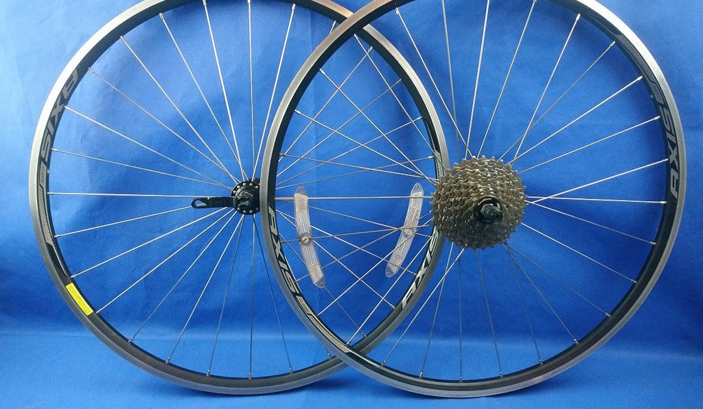 Pair of Bicycle Axis Classic Rims Wheels 650C with 8 Speed