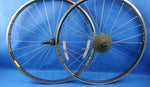 Pair of Bicycle Axis Classic Rims Wheels 650C with 8 Speed Cassette