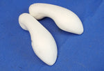 One 23 Bicycle Short Bullhorn Bar Ends Kraton Cover White