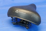 Retro Iscaselle Sprung Bicycle Used Saddle Black with Clamp