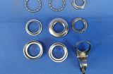 Bicycle Threaded Headset 1" Steel Silver with Guide Holder